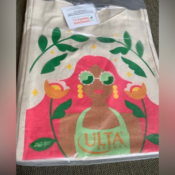 3/$36 Totally Conscious Tote reusable bag- 100% Recycled Cotton-Large - Picture 5 of 7